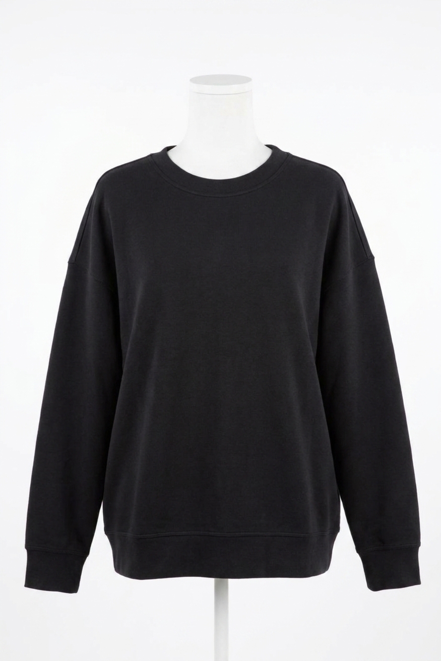 NEW LULULEMON perfectly oversized crew sweatshirt in black